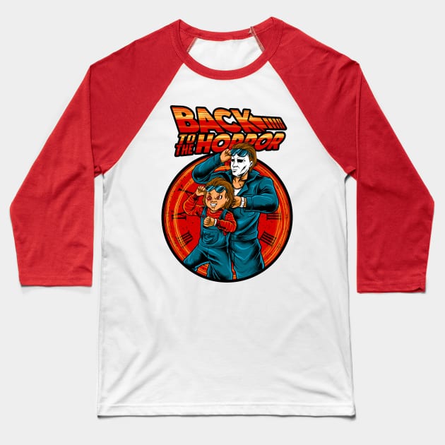 Back to the Horror Baseball T-Shirt by Kachow ZA